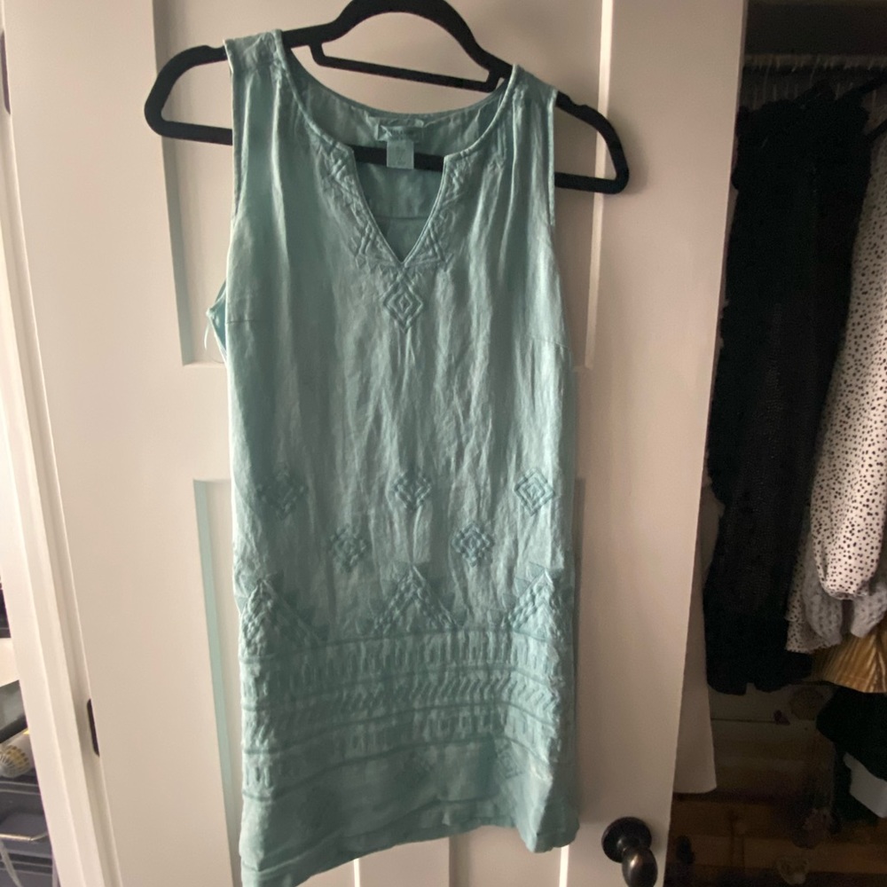 Sage blue knee length basics